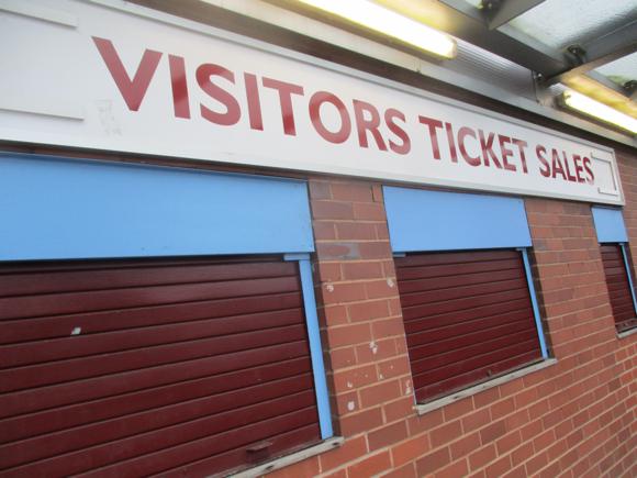 Aston Villa away tickets/Peterjon Cresswell