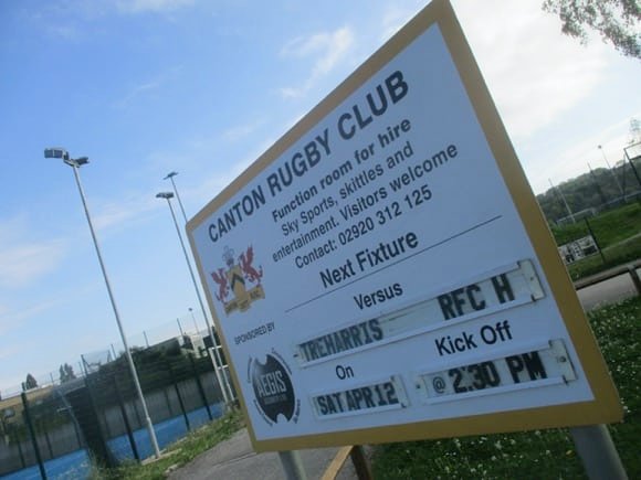 Canton rugby club/Peterjon Cresswell