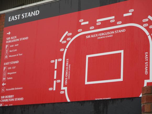 Old Trafford stadium plan/Peterjon Cresswell