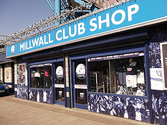 Millwall club shop/Peterjon Cresswell