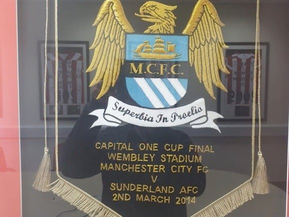 2014 League Cup Final pennat, Sunderland Museum/Colin Young