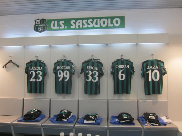 Sassuolo dressing room/Kate Carlisle