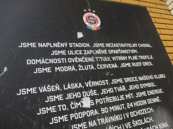 Sparta Prague plaque/Peterjon Cresswell