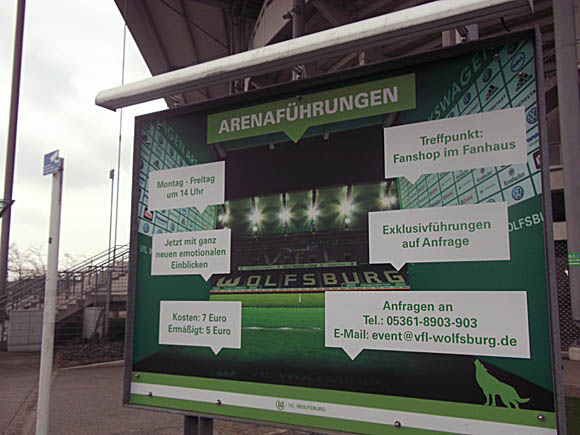 VfL Wolfsburg tours/Peterjon Cresswell