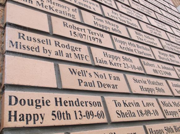 Motherwell Wall of Fame/Peterjon Cresswell