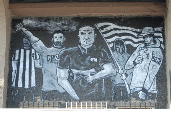 Partizan Stadium mural/Matt Walker