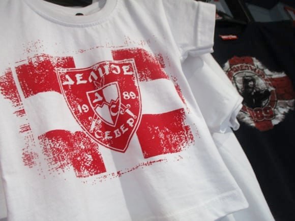 Red Star Belgrade Delije fan shop/Peterjon Cresswell