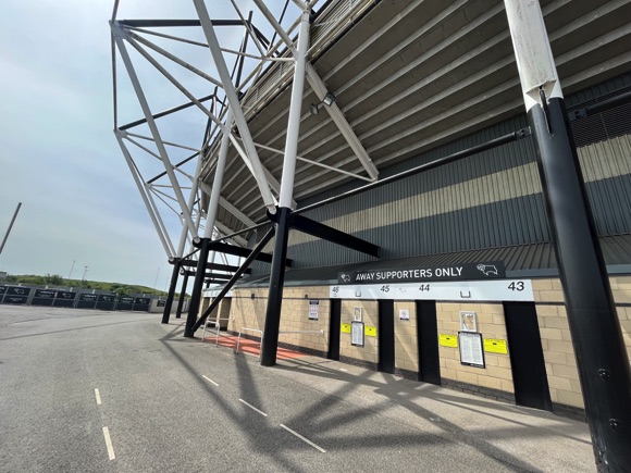 Derby County away entrance/Joe Stubley