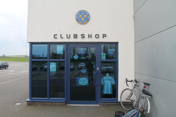 Shrewsbury Town club shop/Andrew Jowett