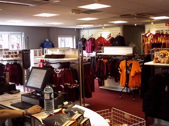 Bradford City club shop/Tony Dawber