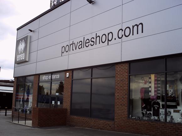 Port Vale shop/Tony Dawber
