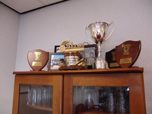 Stirling Albion trophy cabinet/Natália Jánossy