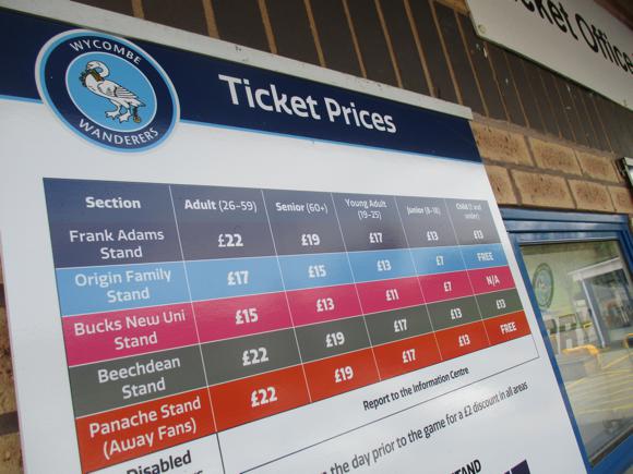Wycombe Wanderers tickets/Peterjon Cresswell