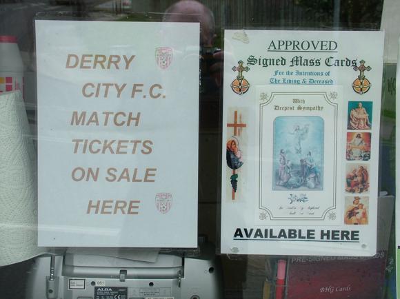 Derry City tickets/Michael O'Hanlon