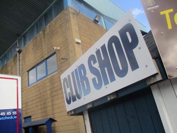 Waterford FC club shop/Peterjon Cresswell