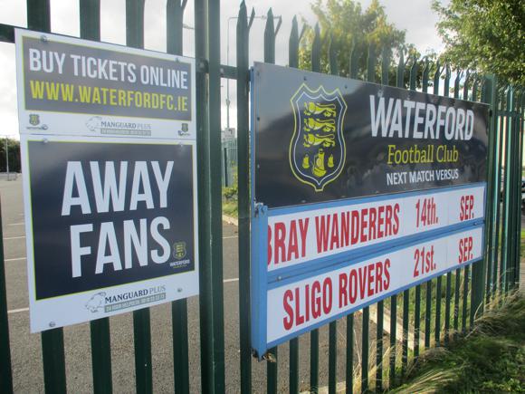 Waterford FC away entrance/Peterjon Cresswell