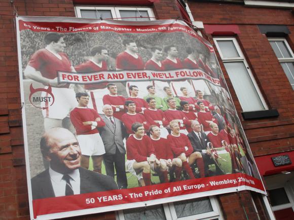 Old Trafford banner/Peterjon Cresswell