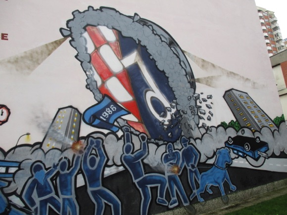 Dinamo Zagreb mural/Peterjon Cresswell
