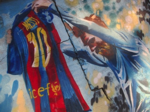 Messi mural/Peterjon Cresswell