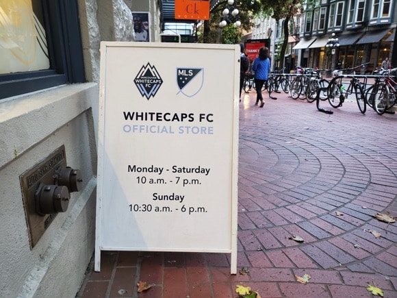 Vancouver Whitecaps FC Team Store/Sara Cooke