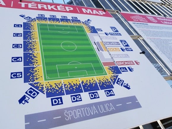 MOL Aréna stadium plan/Peterjon Cresswell