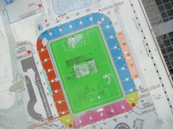 Liebenauer Stadion stadium plan/Peterjon Cresswell