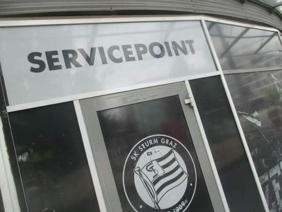 Sturm Graz ticket office/Peterjon Cresswell