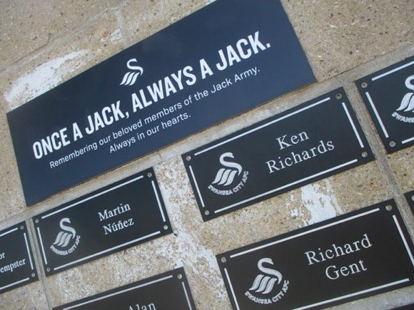 Swansea City Wall of Fame/Peterjon Cresswell