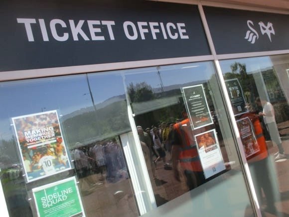 Swansea City ticket office/Peterjon Cresswell