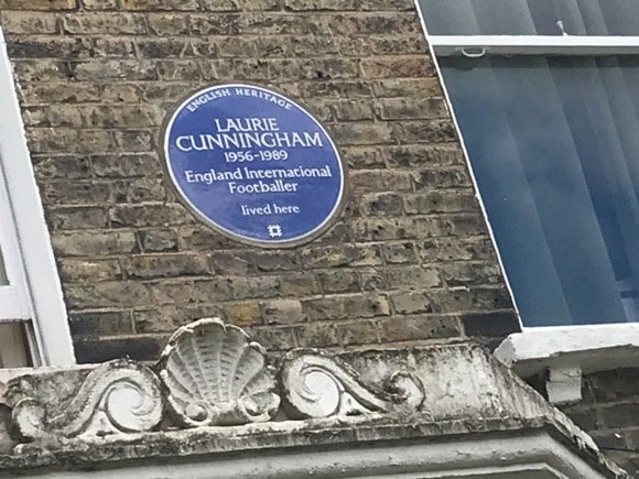 Forever remembered: Laurie Cunningham plaque, Stroud Green