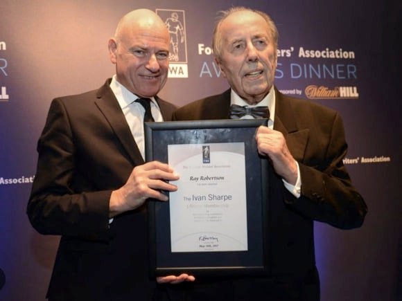 Paddy Barclay with Ray Robertson, NEFWA dinner/Nathan Clark