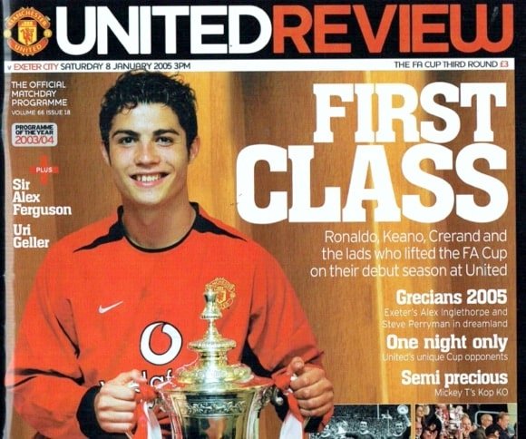 Man Utd v Exeter match programme, 2005