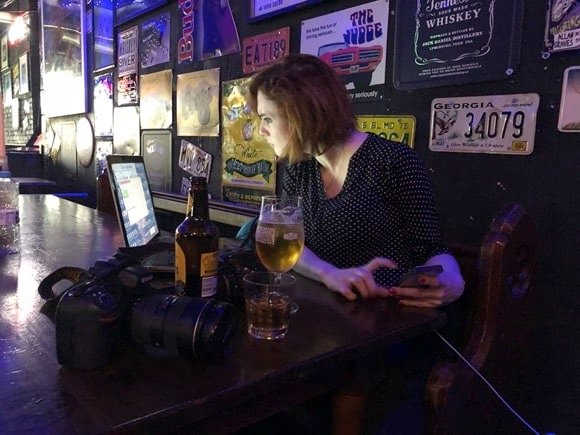 In the editing suite