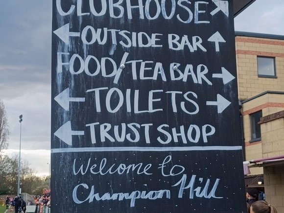 Dulwich Hamlet bars/Brian Mulligan