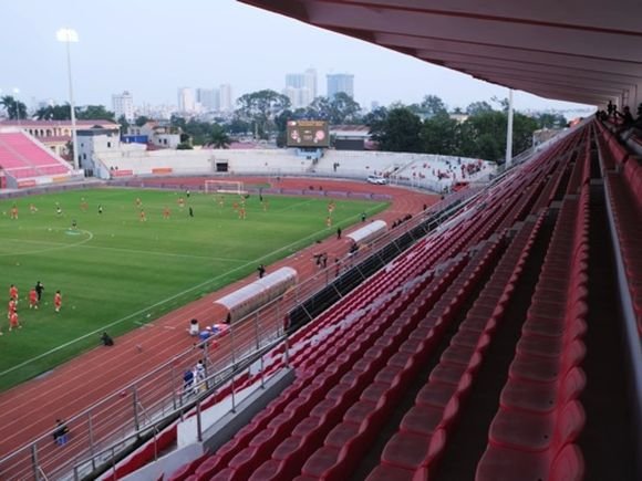 Red is the colour at Lach Tray Stadium