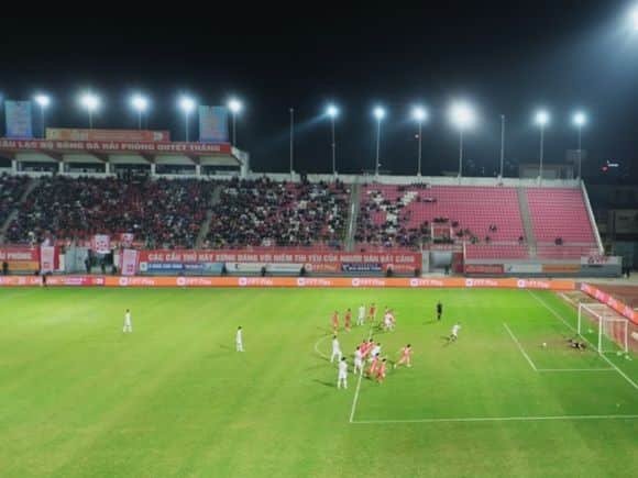 Friday night and the gates are low at Haiphong FC