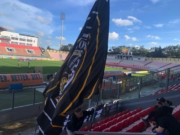 Pre-match warm-up with the Paola Boys/Alan Edgar