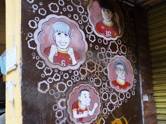 Wall of Fame at Hàng Đẫy Stadium