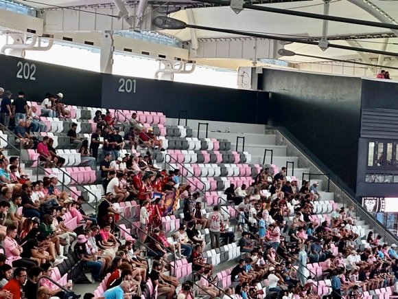 Nu Stadium away sector/Joe Stubley