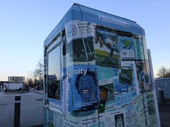 Manchester City programme kiosk/Mariia Makarova
