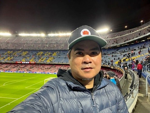 Edward de la Fuente at Camp Nou, Barcelona