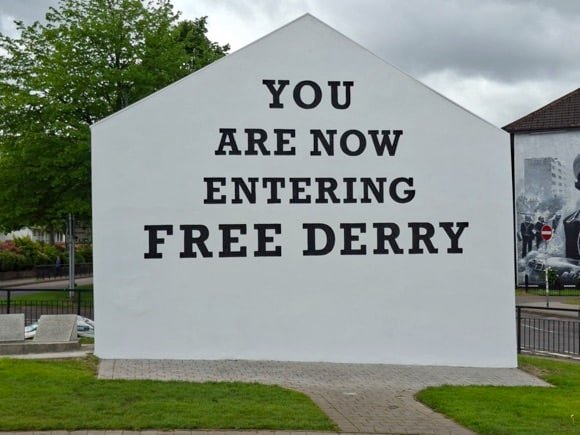 Free Derry mural/Peterjon Hegarty