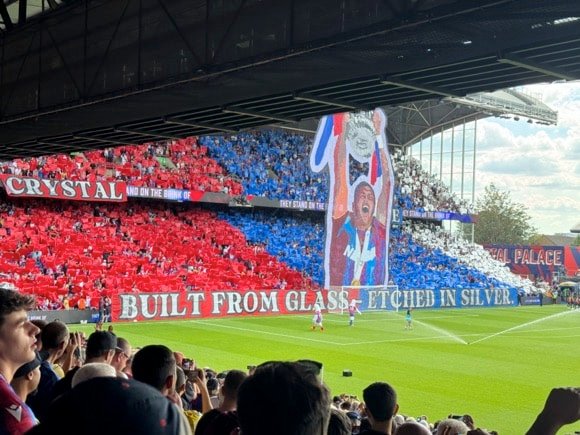 Crystal Palace Cup win tifo/Darren Brinham