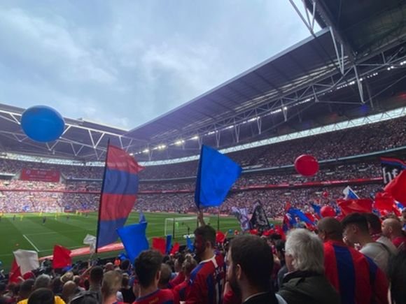 Crystal Palace fans at Wembley/Darren Brinham