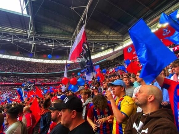 Crystal Palace fans at Wembley/Darren Brinham