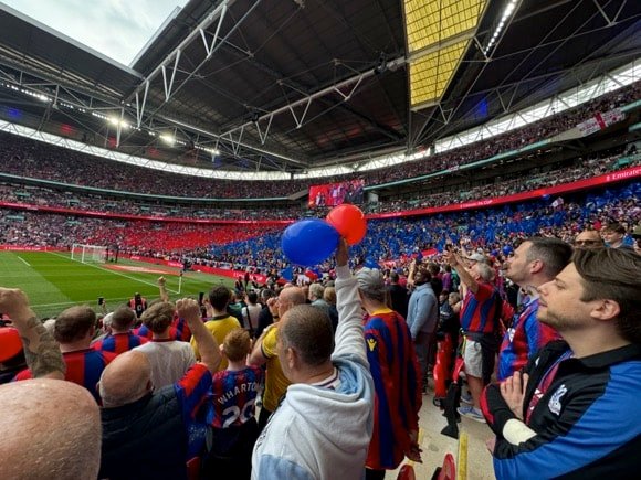 Crystal Palace fans at Wembley/Darren Brinham