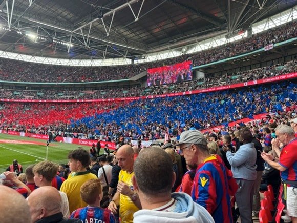 Crystal Palace fans at Wembley/Darren Brinham